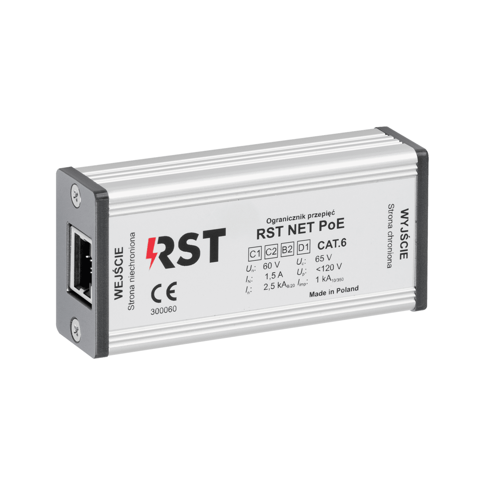 RST NET PoE Ogranicznik przepięć do ochrony sieci IP
