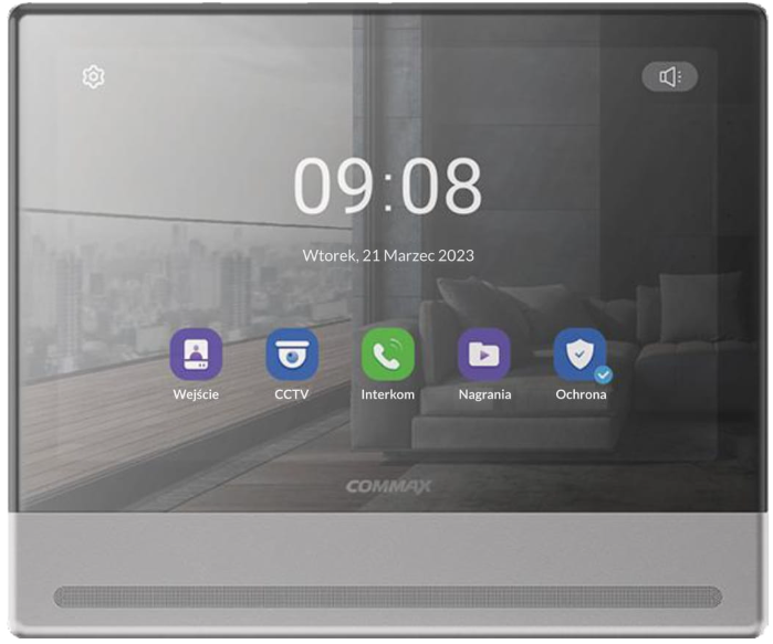 CDV-1004QT NEO SILVER MONITOR 10,1" GŁOŚNOMÓWIĄCY SMART HD MIRROR