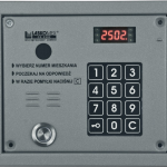 CP-2503TP-SILVER Panel audio, podświetlana klawiatura, możliwość montażu modułu kamery, kolor srebrny, Laskomex