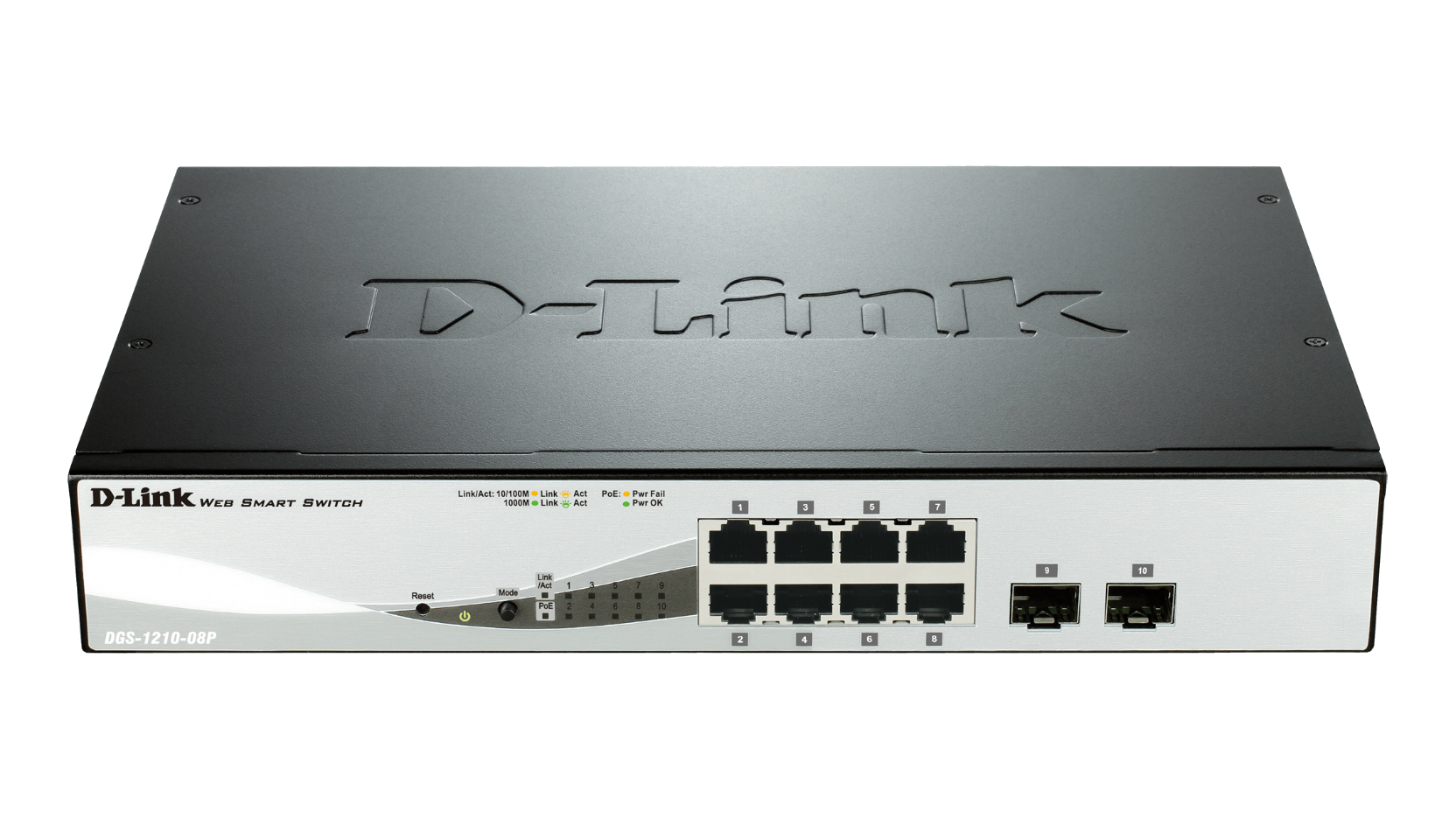 DGS-1210-08P Switch PoE GB 8 portowy, 8xPoE
