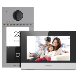 DS-KIS604-S(C) Zestaw wideodomofonowy IP, 1 - lokalowy, HIKVISION
