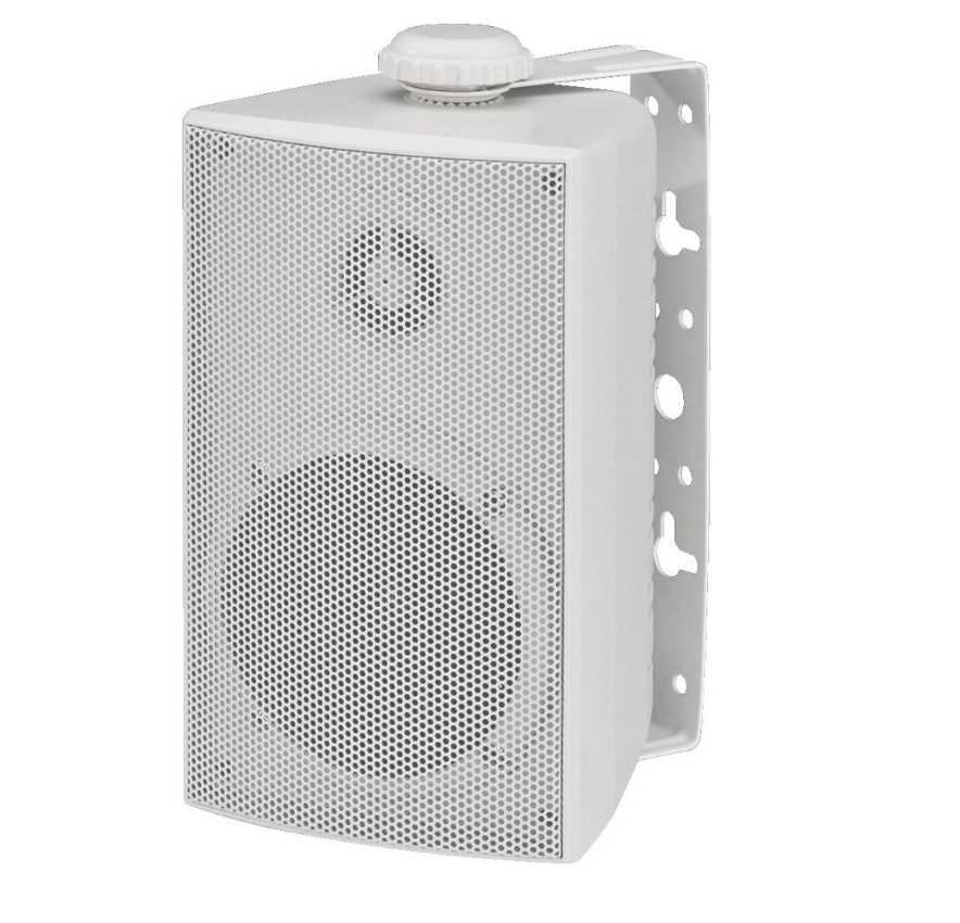 ESP-230/WS Zestaw głośnikowy PA, w białej obudowie z tworzywa sztucznego, odpornej na warunki atmosferyczne, z aluminiową maskownicą.  Monacor
