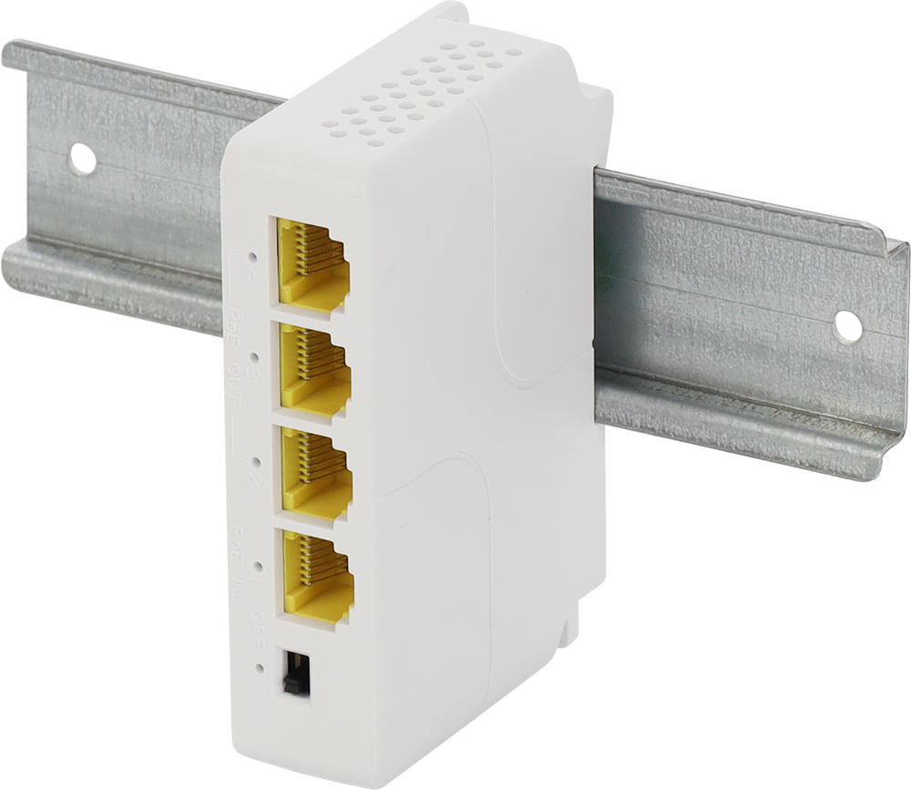 EXT-POEG3DIN Extender PoE 1xIN/3xOUT