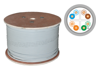 KIF6LSOH500D Kabel F/UTP kat.6 LSOH Dca 4x2x23AWG 500m