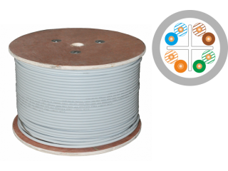 KIU6LSOH500D Kabel U/UTP kat.6 LSOH 4x2x23AWG Dca 500m