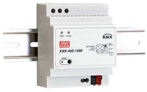 KNX-40E-1280 Zasilacz magistrali KNX, 1280mA