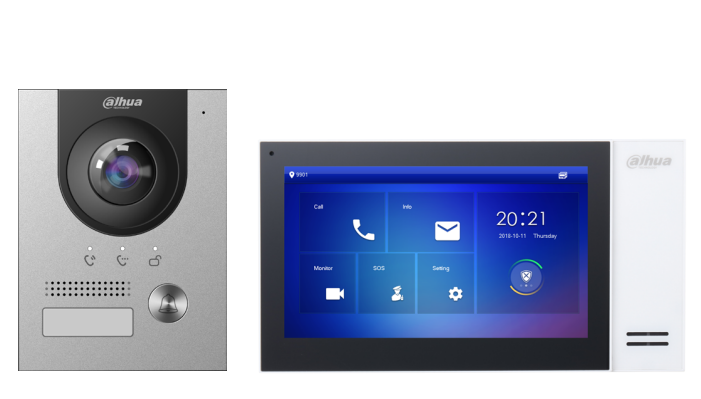 KTP01-S2(F) Zestaw wideodomofonowy IP, podtynkowy