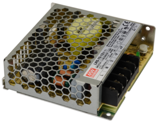 LRS-75-12 Zasilacz do zabudowy, LRS12V/75W/6A, MEAN WELL