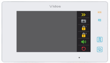 M1021W-2 Monitor 7 "do systemów 2-żyłowych, biały