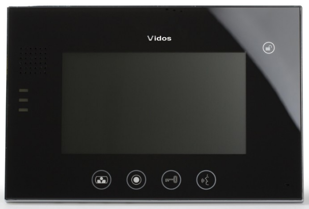 M670B Monitor głośnomówiący 7", monitor bezsłuchawkowy głośnomówiący z interkomem,VIDOS