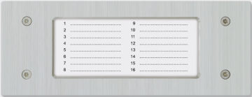 NP-2511 Panel ze stali nierdzewnej, wersja pozioma, do paneli zewnętrznych poziomych np. CP-2513, LASKOMEX