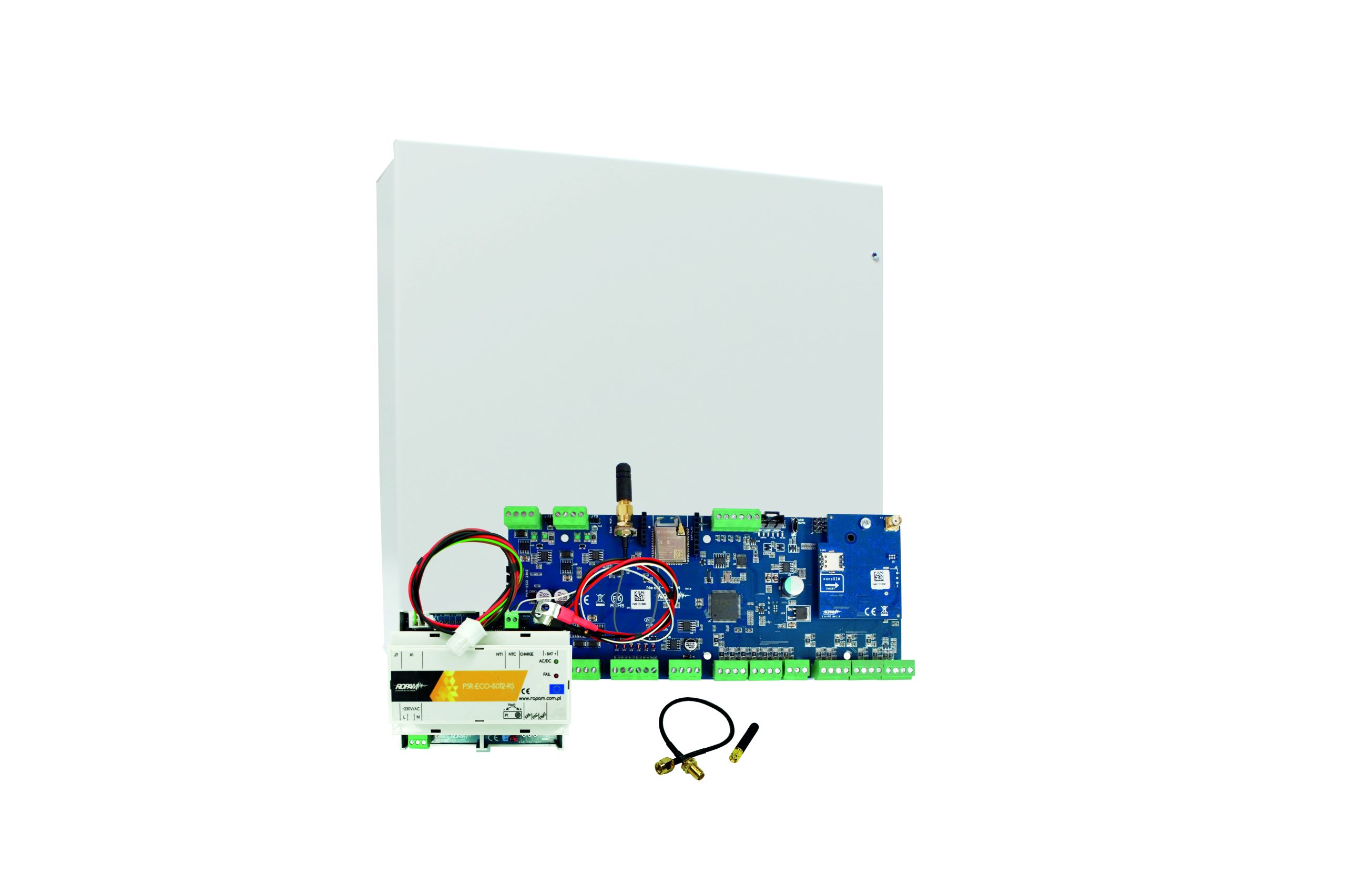 NeoLTE-IP-64-SET Zestaw systemu alarmowego (WiFi, LTE + ob. + zas.)