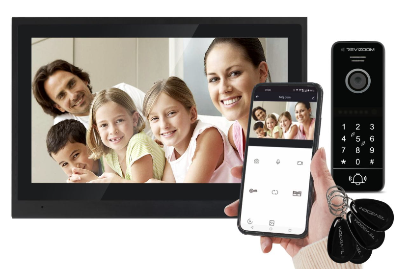 RM-T402HD BLACK/RC-411HD-CK ZESTAW VD Z KLAWITURĄ NUMERYCZNĄ I CZYTNIKIEM RFID