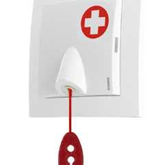 SPR-PC1/ZAS Przycisk ciągniony, 12 VDC, podtynkowy