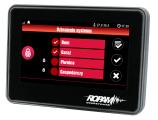 TPR-4B-P Panel dotykowy 4.3", stałe złącze, pojemnościowy