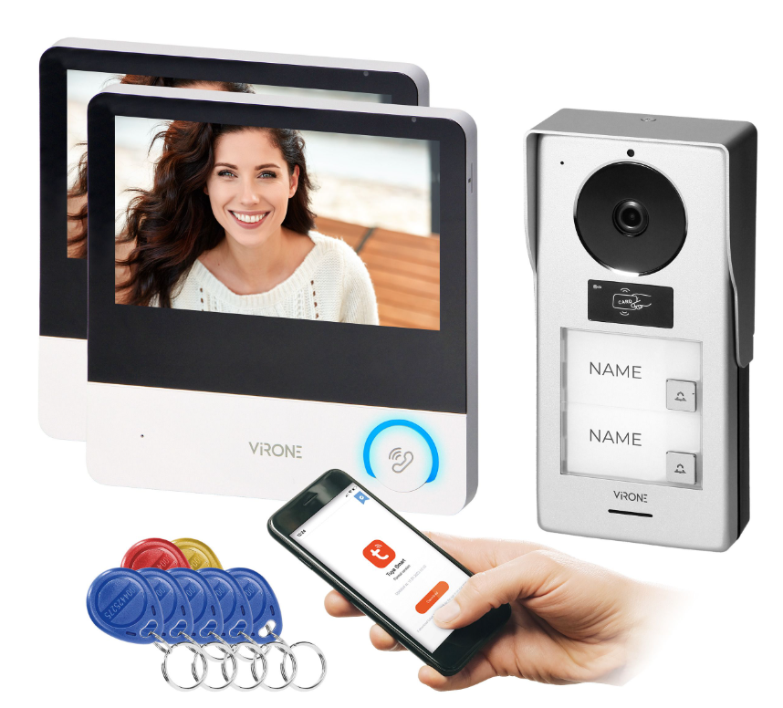 VDP-69 Zestaw wideodomofonowy dwurodzinny