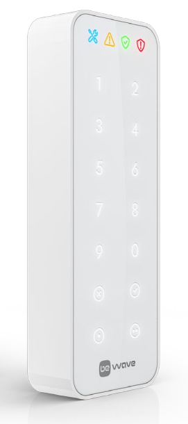 AKP-200-W (Smart Keypad W) Bezprzewodowa klawiatura dotykowa, BeWave, biała
