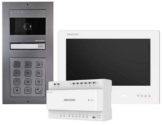DS-KIS704EY-ACF2/Aluminum Zestaw Videodomofnowy 2-wire HD, podtynkowy