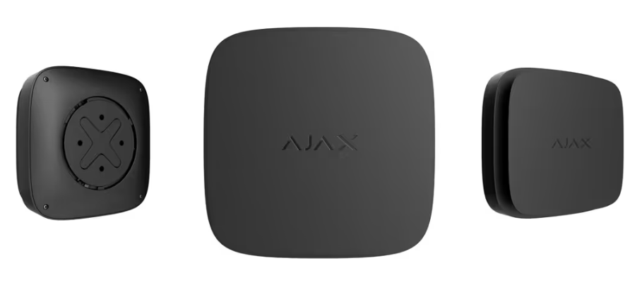 FireProtect 2 RB (Heat/Smoke) BLACK Bezprzewodowy czujnik pożarowy z sensorami ciepła i dymu, wymienne baterie