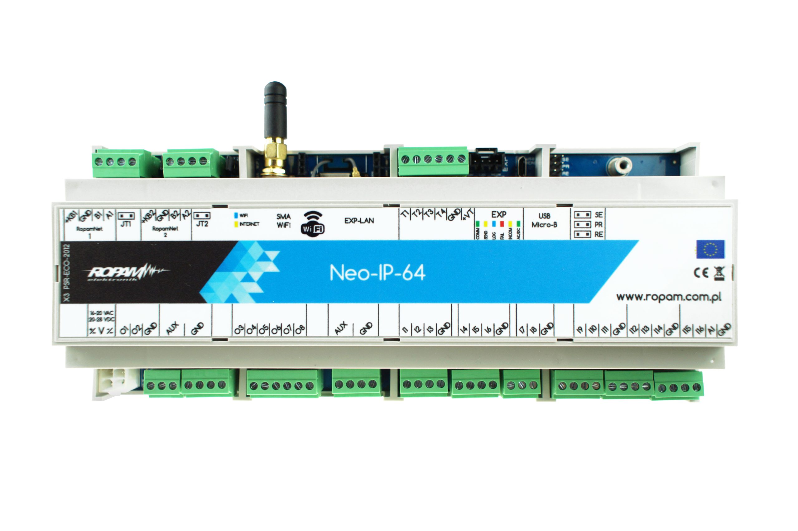 Neo-IP-64-D12M Centrala alarmowa, WiFi, DIN