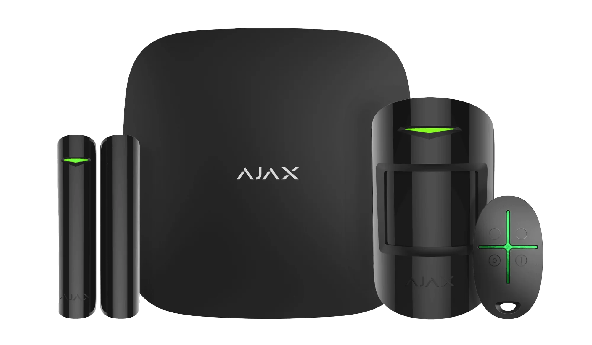 StarterKit BLACK Zestaw startowy: hub+pir+kontaktron+pilot, czarny