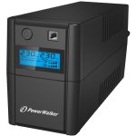 VI 1200 SHL FR UPS Power Walker Line-Interactive 1200VA, 2x 230V PL + 2x IEC OUT, RJ11/RJ45 in/out, usb, lcd
