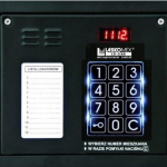 CP-3100NP-BLACK Panel audio z mini listą lokatorów i czytnikiem RFID, kolor czarny, Laskomex