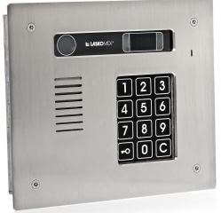 CP-3113R-INOX Panel audio poziomy ze stali nierdzewnej, z czytnikiem kluczy RFID, 4 wejścia,Laskomex