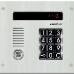 CP-3113TP-INOX Panel audio poziomy ze stali nierdzewnej, z czytnikiem kluczy "Dallas", 4 wejścia, Laskomex