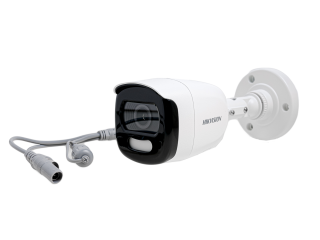 DS-2CE10DFT-F(3.6mm) Kamera ColorVu 4w1, typu Bullet, 2Mpix, WDR, z ob. 3.6mm, światło białe 20m, IP67, 12VDC