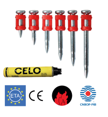 913800XHA GWÓŹDŹ DO BETONU/STALI XHA STAL HCR 13MM 800szt dla FORCE ONE, 913800XHA, /800 szt./, CNBOP, CELO