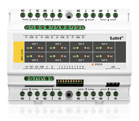 INT-IORS Ekspander wejść/wyjść, obudowa DIN