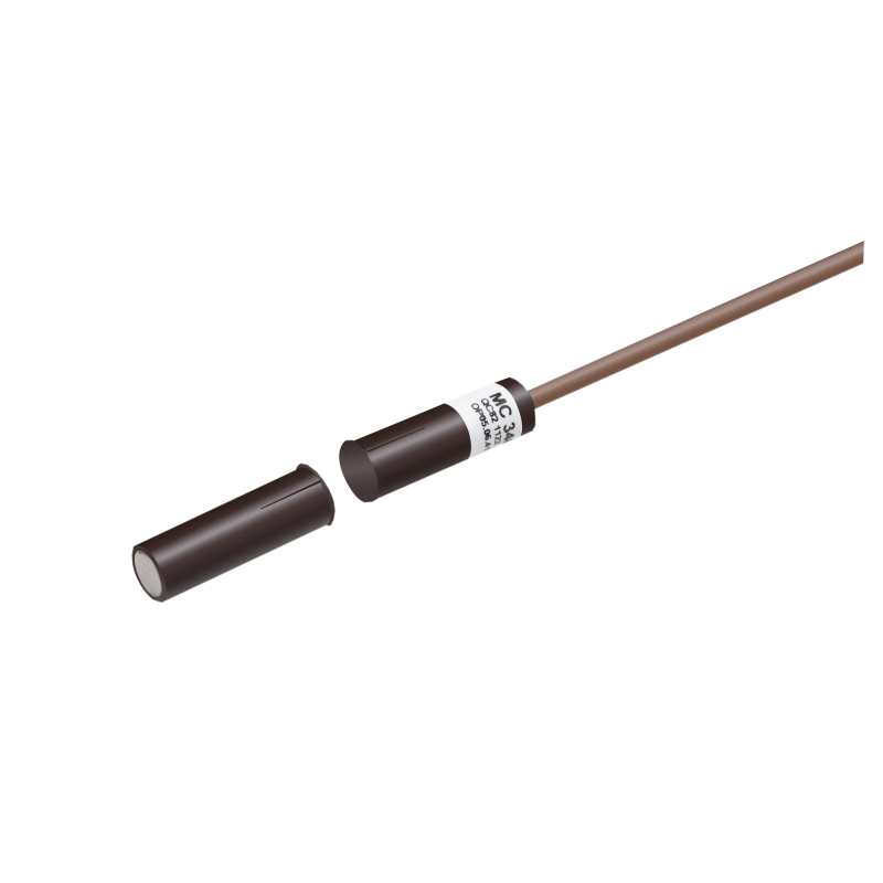 MC 340-B Kontakt magnetyczny, wpuszczany, 2m, brązowy