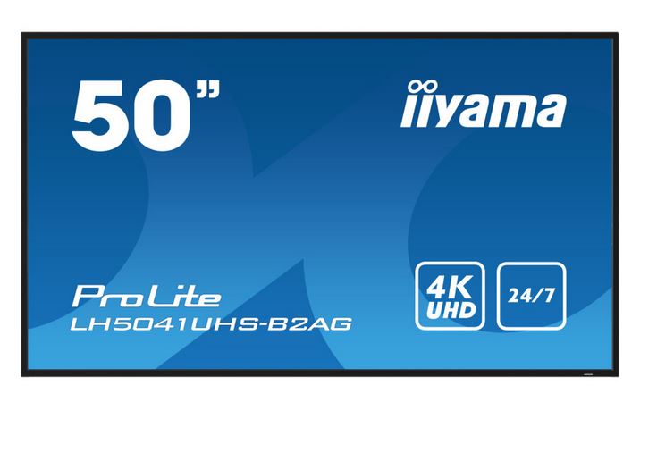 Monitor 50" iiyama ProLite LH5041UHS-B2AG Digital Signage VA LED 4K 24/7