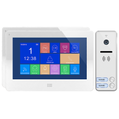 OR-VID-EX-1064/W Zestaw wideodomofonowy dwurodzinny Orno Felis Memo