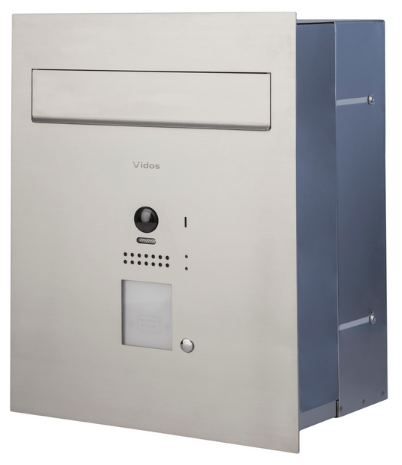 S1201A-SKP Skrzynka przelotowa z wideodomofonem cyfrowym 1-przyciskowym, podtynkowy, VIDOS