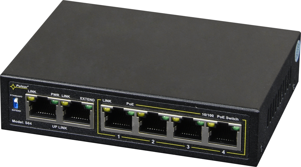 S64WP Switch PoE 6-portowy S64WP bez zasilacza