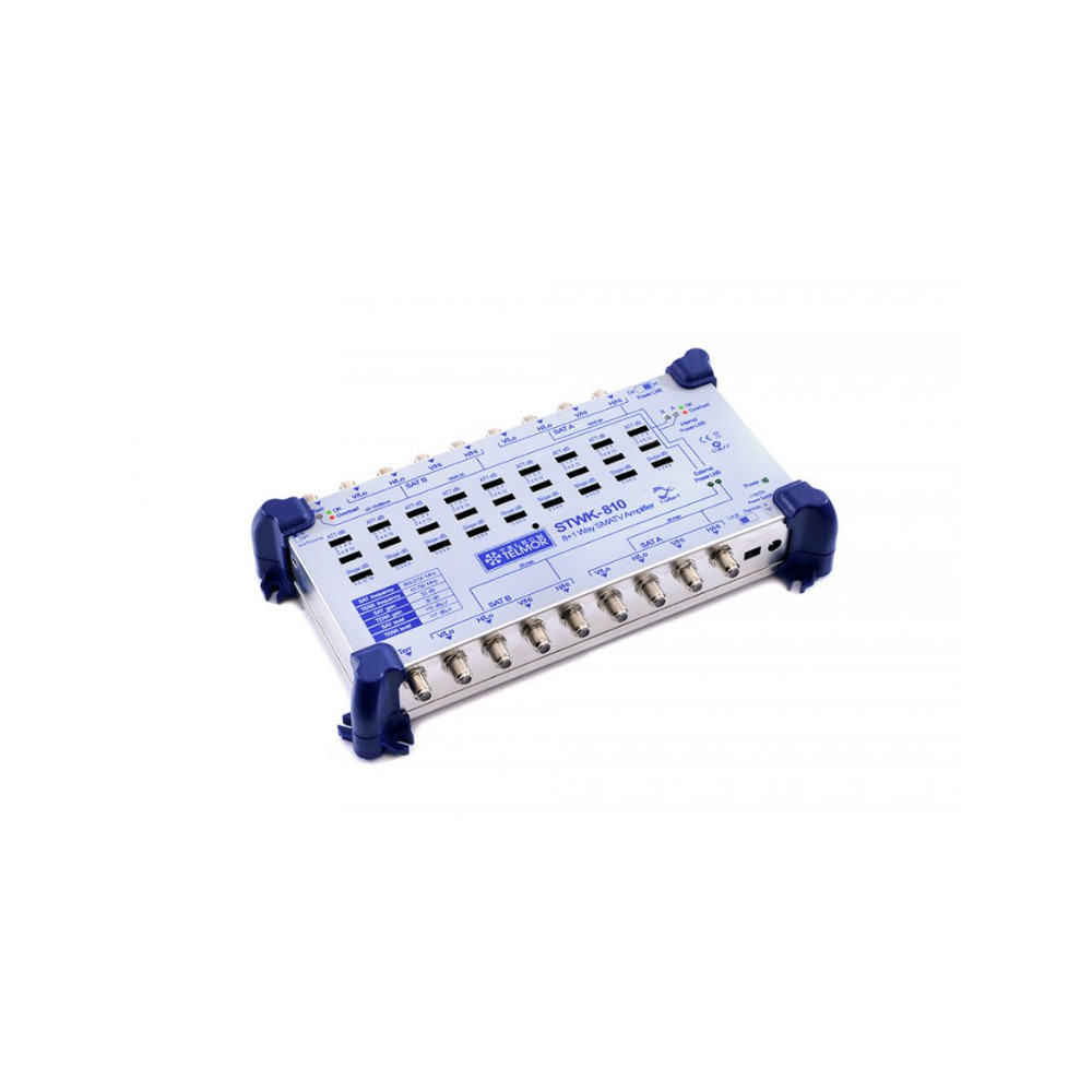 STWK-810 Wzmacniacz do Multiswitchy, 9 wejść (8xSAT, 1xTV)