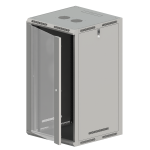 SW-18U-600-500-N-DSJ-OP-RP-B-S Szafa wisząca19" 18U 600x500