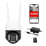ZZTAVIO-WiFi-1 Kamera IP TAVIO 4K/8Mpix 3.6mm uSD WIFI IR35m mikr