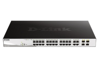 Switch Gigabit PoE+ (24 porty, 2 porty combo, 2 prty SFP)
