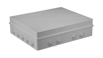 S-BOX 806 Puszka n/t hermetyczna 460x380x120 18 dławików IP55 szara S-BOX 806