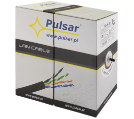 PU-NC301B Skrętka komputerowa, U/UTP, cat 5e, 24AWG, Cu, Fca, 500m (zewnętrzna)