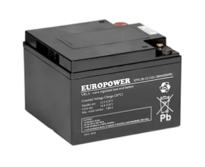 Akumulator EPS 26-12 12V/26Ah EUROPOWER