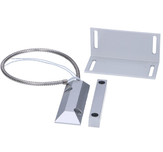 SD6023 Czujka magnetyczna, najazdowa, garażowa z wężem ochronnym, aluminiowa + kątownik montażowy