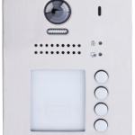S1204A Bramofon cyfrowy 4-przyciskowy, podtynkowy, kamera 2 Mpix, szrokokątny obiektyw, czytnik kart VIDOS