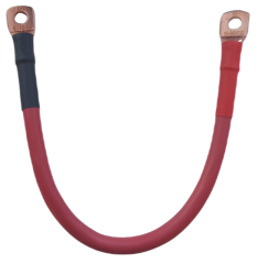 Kabel miedziany do łączenia akumulatorów 100 cm czerwony