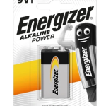 Bateria Alkaline Power 9V 6LR61 Energizer