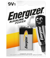 Bateria Alkaline Power 9V 6LR61 Energizer