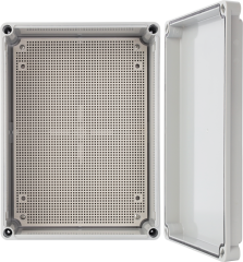 AWB281913 Obudowa ABS 280x190x130, wodoszczelna z plastikowymi śrubami i płytą montażową